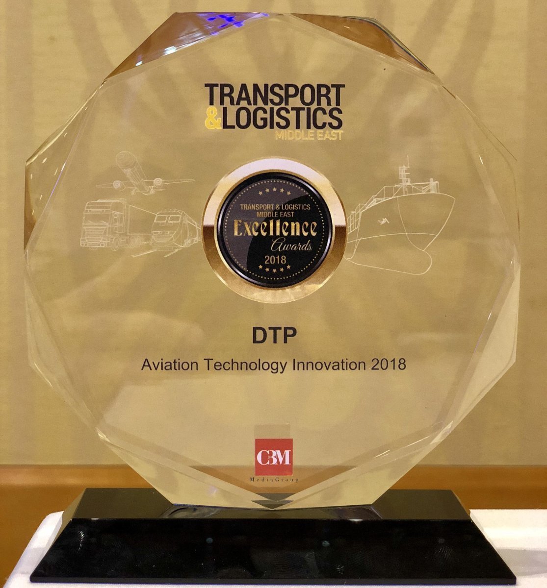 DTP receives Transport & Logistics ME's Excellence Award 2018